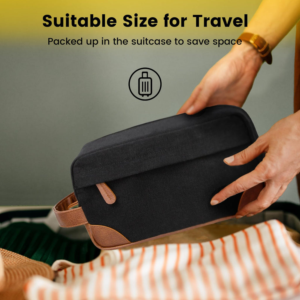 Zyntheray Toiletry Bag Hanging Dopp Kit for Men